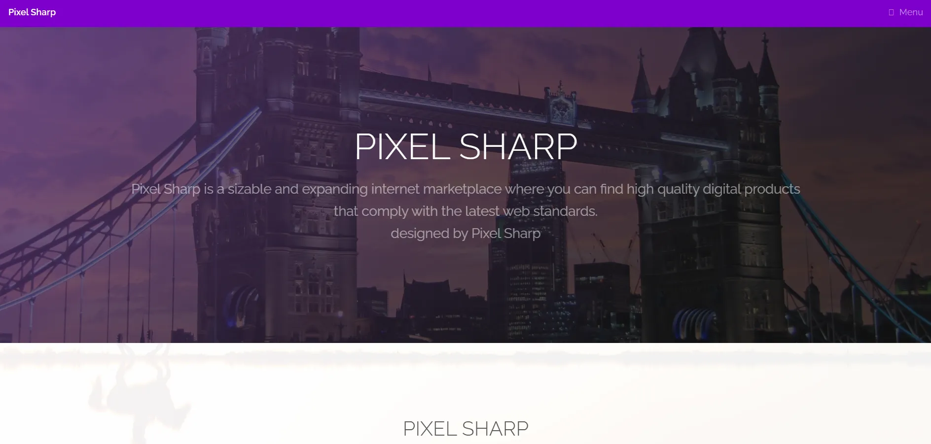 Universal template (Purple)