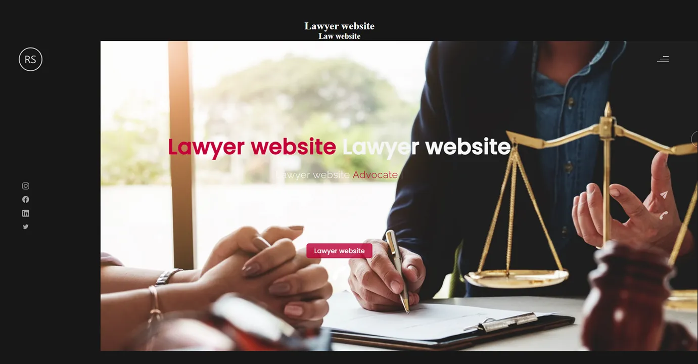 Law Firm Template (Red)