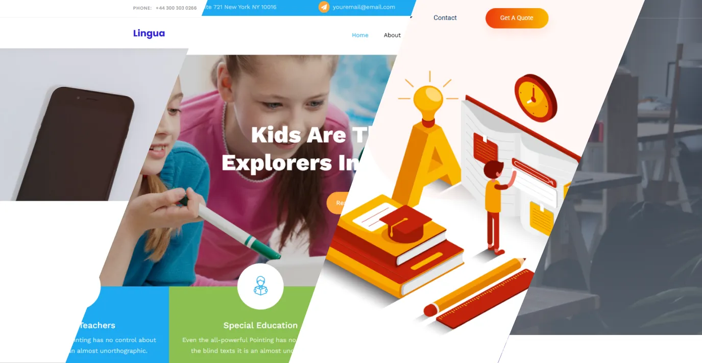 Online Courses Website Templates