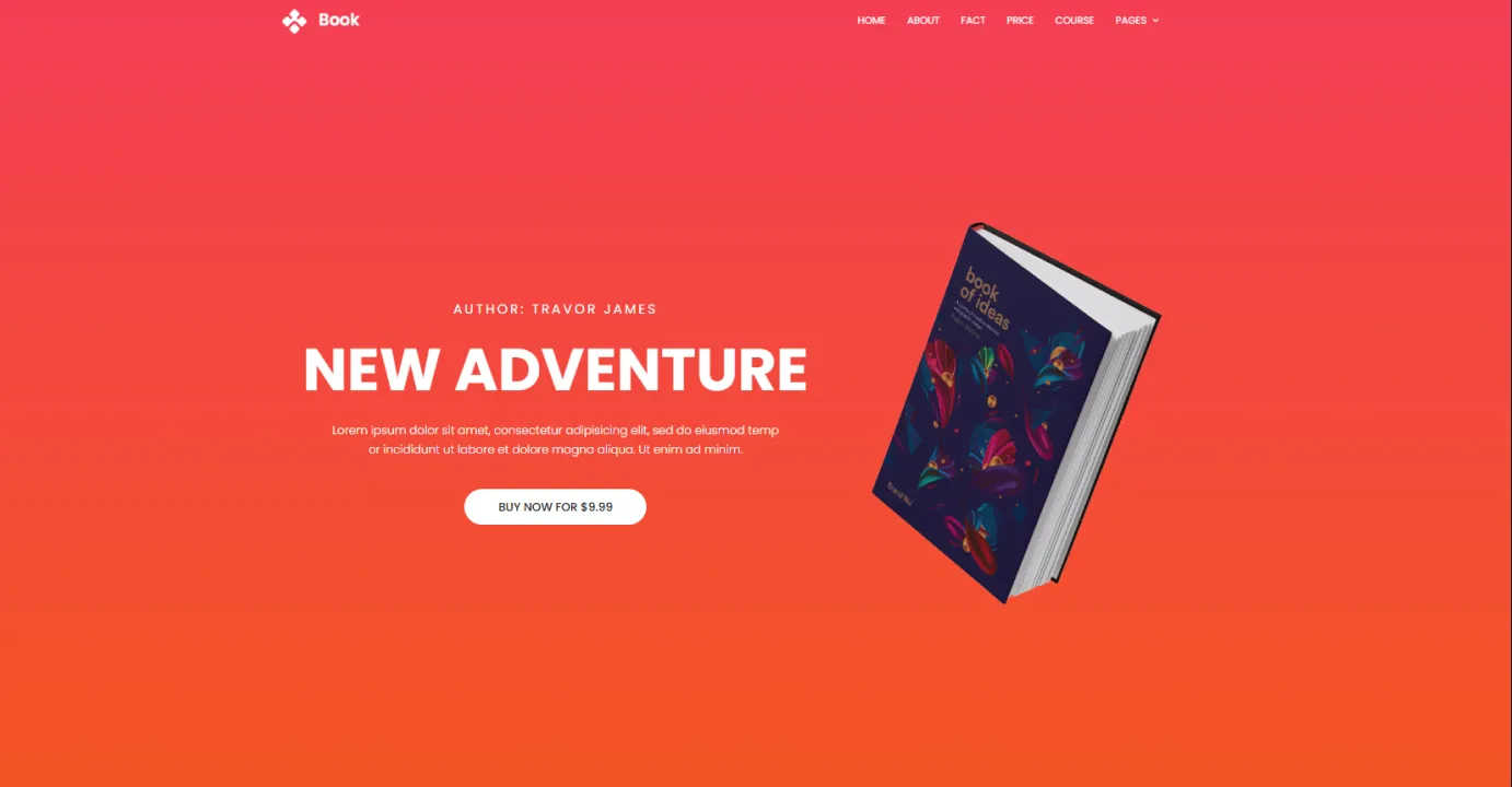 E-book Website Template
