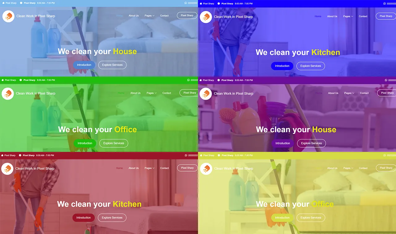 Cleaning service websites bundle