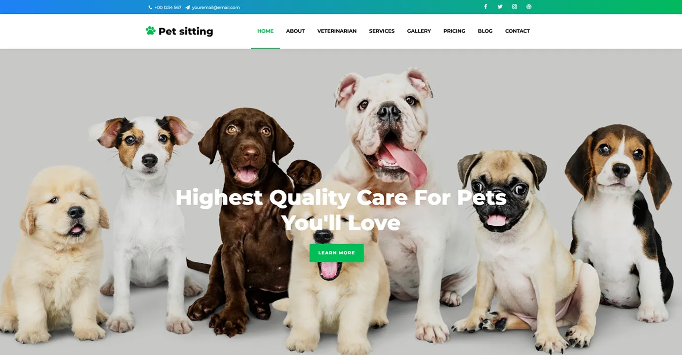 Pet Shop Template (Grey)