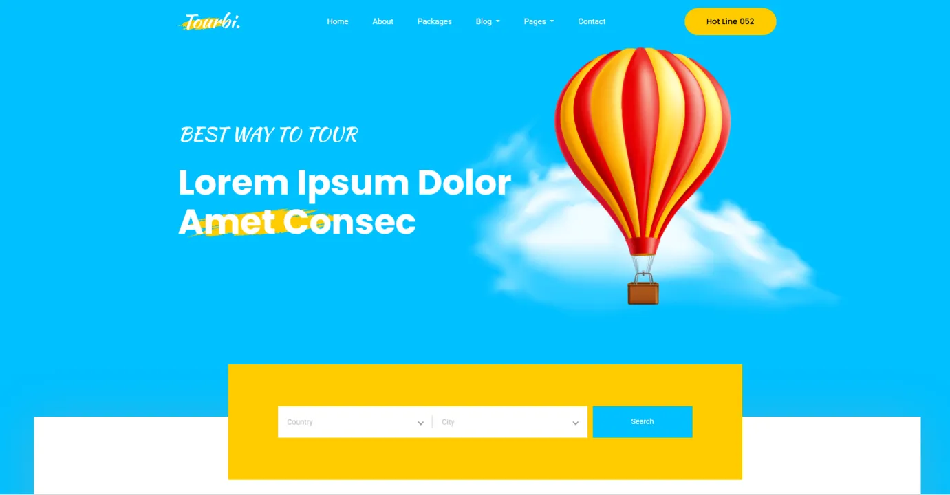 Tours & Travel Website Template