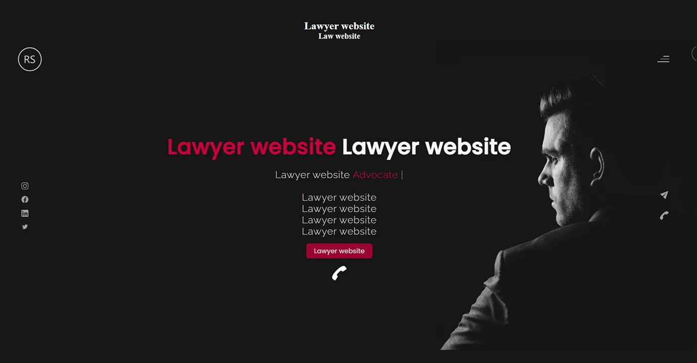 Law Firm Template (Black)