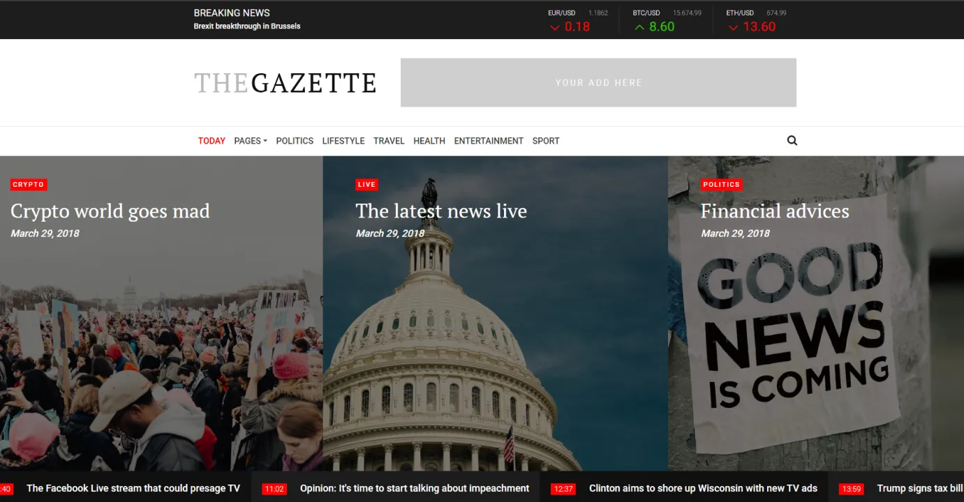 News Website Template