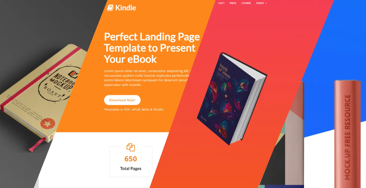 E-book Website Templates