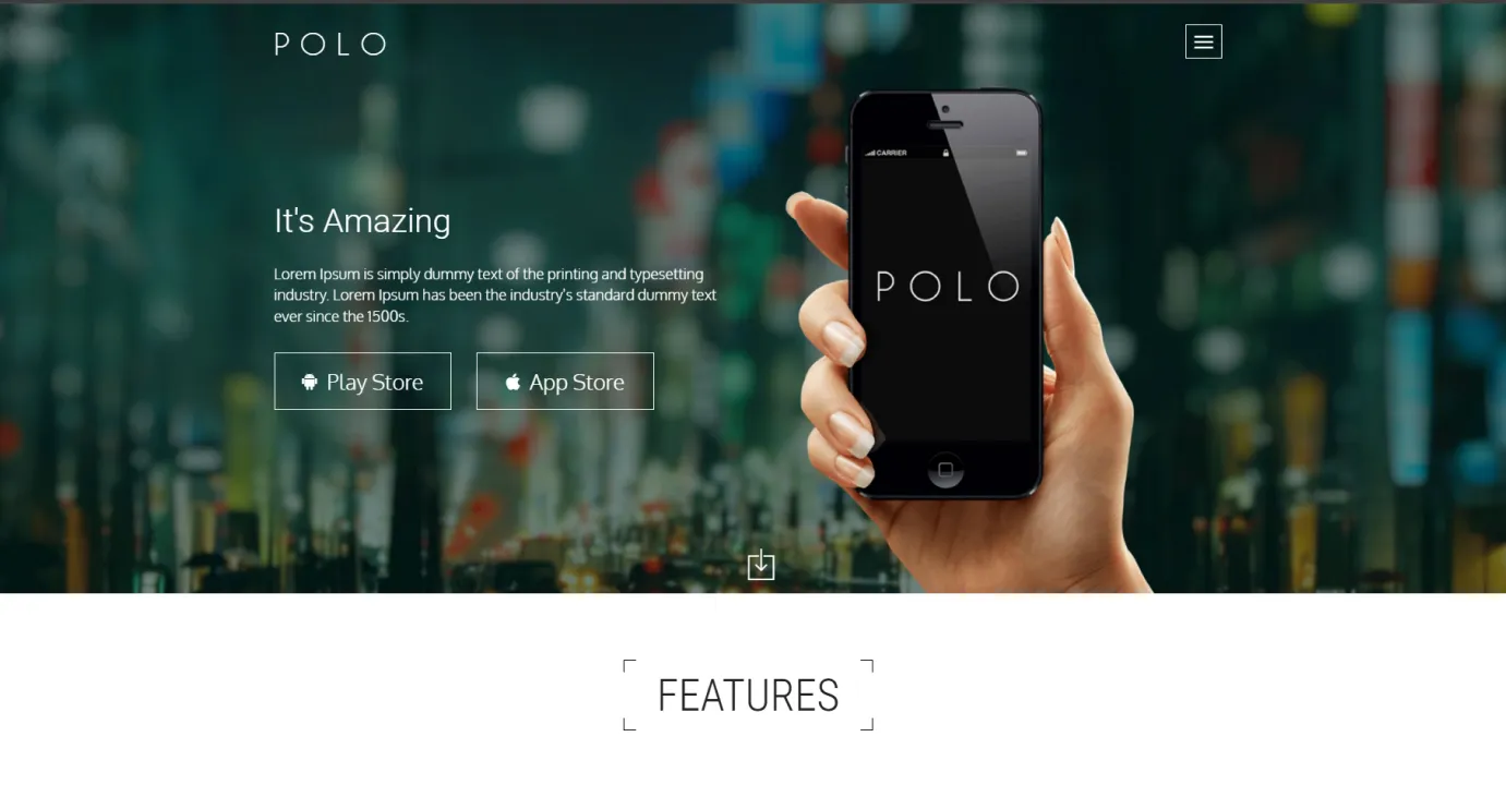 Webapp Website Template (Green)