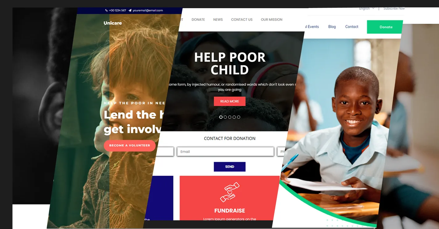 Charity Website Templates