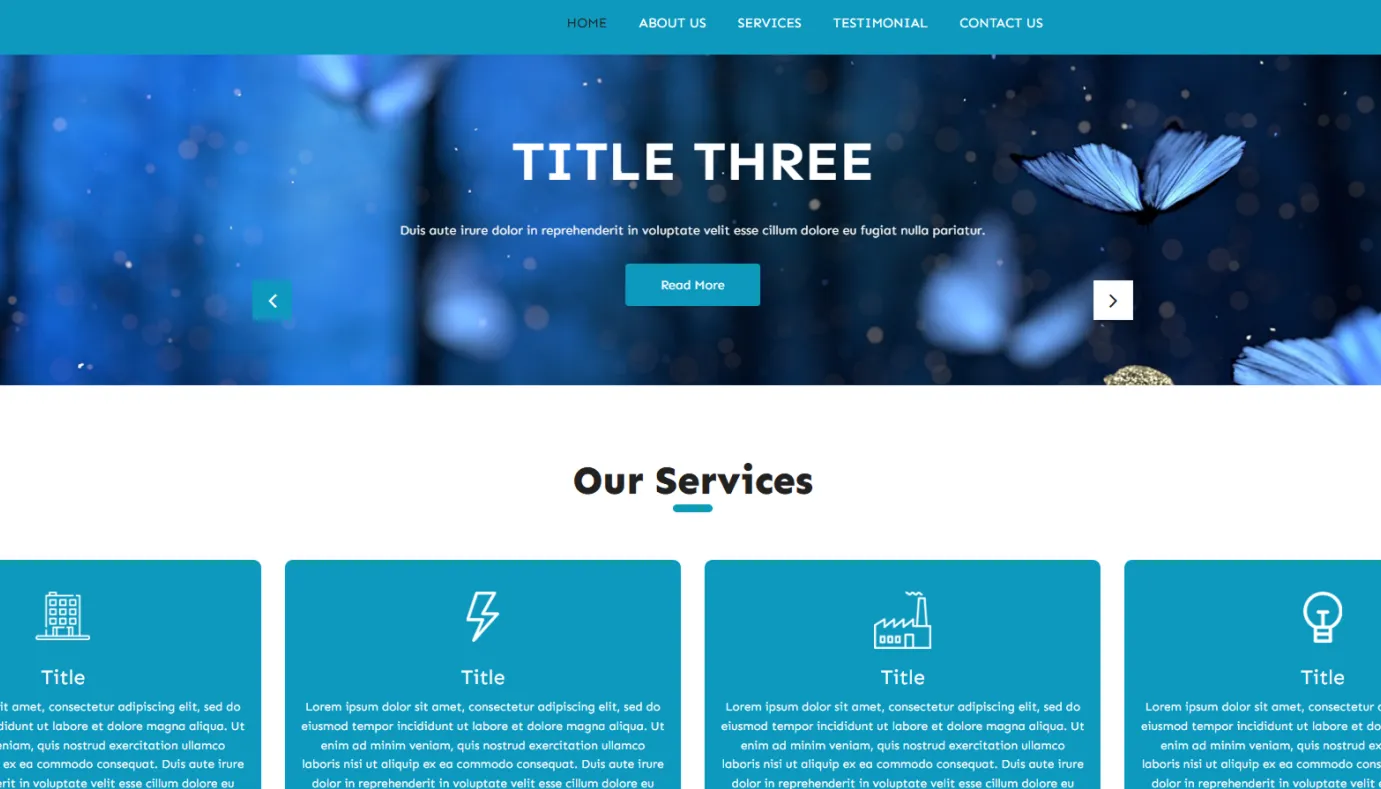 Moving Slides Template (Blue)