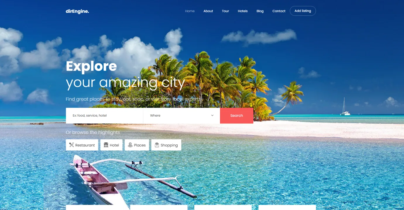 Booking Travel Template