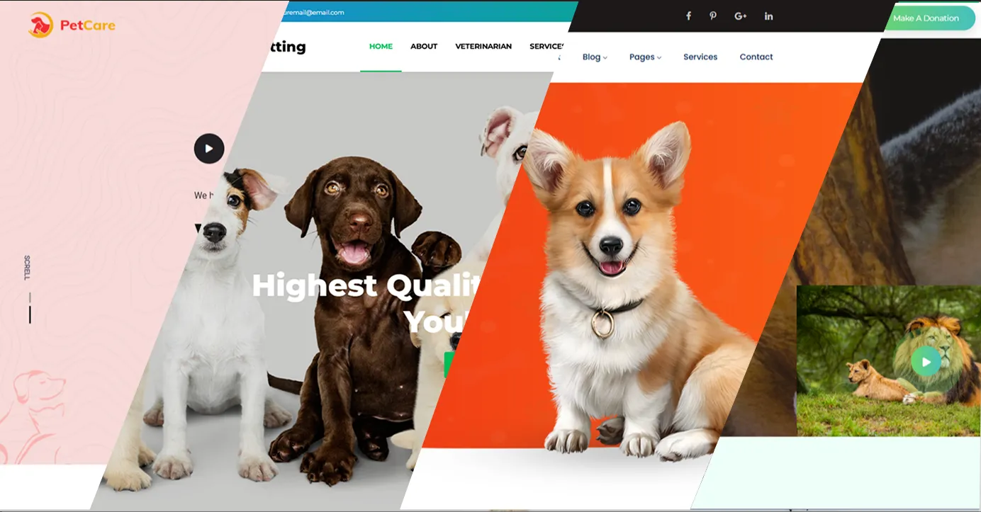 Pet Website Templates