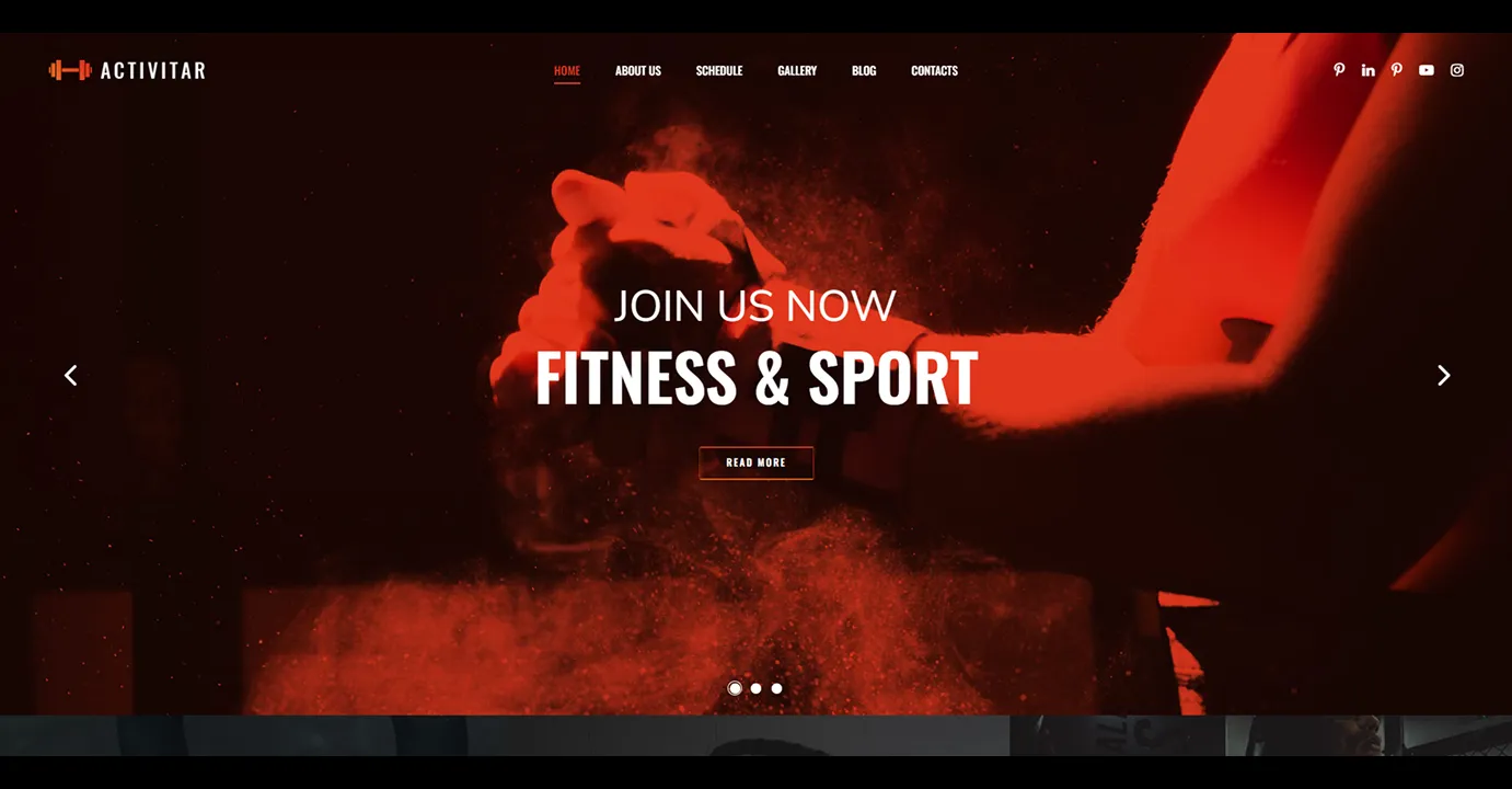 Fitness Template (Red)